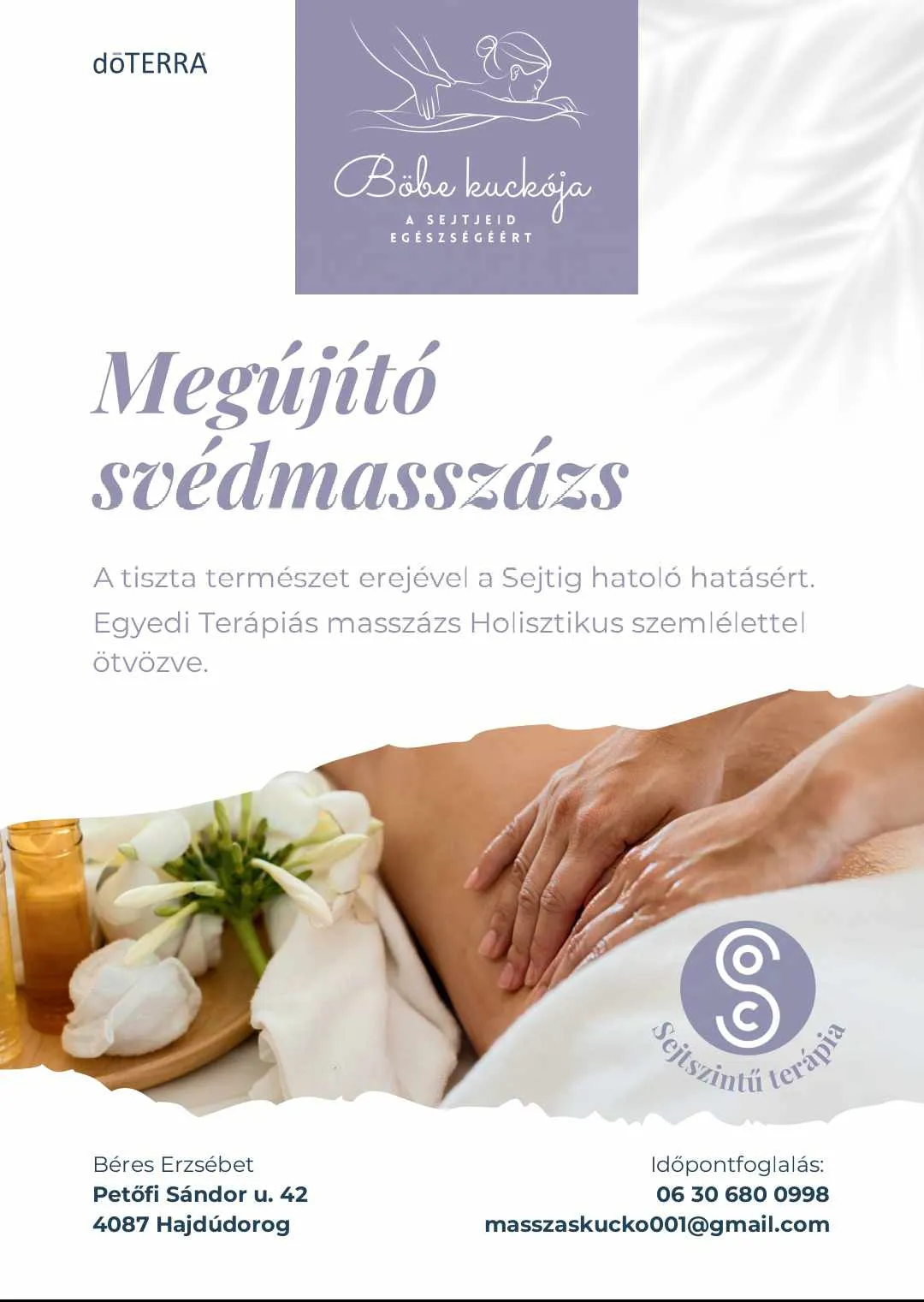 Megújító svédmasszázs